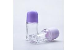 China Refillable Glass Roller Ball Bottles Luxury Empty Roll On Containers supplier
