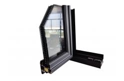 China Double Glass Aluminum Folding System Window With Thermal Break Strips supplier