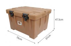 China 110L Insulated Food Transport Containers With Wheels supplier