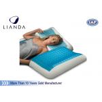 Blue Arctic Gel Contouring Memory Foam , Bedroom Cool Bed Pillow for sale