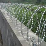 Hot Sale Cross Razor Barbed Wire Flat Wrap Razor Barbed Wire And Clips Razor Wire for sale