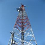 Bts Solar Power Telecommunication Tower & Accessories 3 Legged Angular Self Supporting Radio Tower for sale