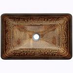 Large Rectangular Vessel Sinks Bathroom Hot Melt Hand Drawing