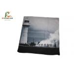 Custom Printed Fancy Grey Square Pillow Cases Polyester No Fading Various Designs for sale