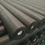 30gram Black Color Nonwoven Fabric In 1.6 Meter Weed Control Packing With PVC for sale