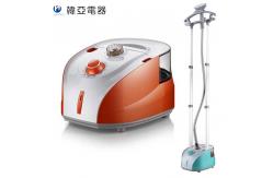 China Handy Durable Upright Steam Iron , Bottom Drain Plug Compact Clothes Steamer supplier