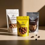 Custom Matte Finish Stand-Up Pouch With Partial Window Food-Safe Airtight For Coffee & Dried Snacks for sale