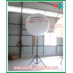 White Inflatable Lighting Decoration Stand Ball With Mental Frame for sale