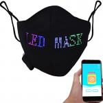 Bluetooth App Programmable LED Face Mask DIY Message Patterns for sale