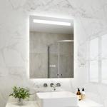 Bathroom Wall Mounted LED Make Up Mirror with High Output SMD LEDs and Modern Design Style for sale
