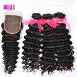 Remy Human Hair Deep Wave Bundles Full Thick for sale