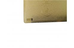 China 0.8mm Membership VIP Card QR Code Signature Panel Metal Gold Frosted supplier