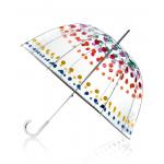 Weatherproof Transparent Bubble Umbrella With J Hook Handle for sale