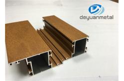 China 1.1mm - 1.6mm Wood Grain Aluminum Extrusions , SGS Aluminum Window Profile supplier