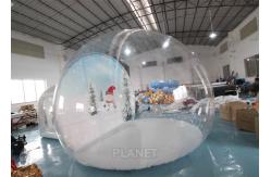 China 4m Inflatable Snow Globe Bubble Tent With Passage Way Background supplier