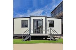 China New Solutions Prefab Double Wings Expandable Container House Luxe Family Residences supplier