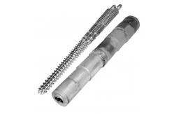 China Integral Conical Twin Screw and Barrel with Nitride Treatment and Chrome Plating supplier
