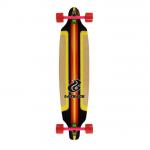 Layback Longboards Finish Line Red Longboard Complete Skateboard - 9.12 x 39 for sale