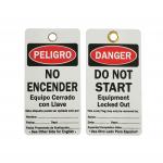 Plastic  Tag PVC Waterproof Rectangle Danger Tag for Industry field for sale