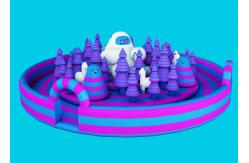 China PVC Tarpaulin Giant Inflatable Fun City Castle Bouncer With Slide 3 Years Warranty supplier