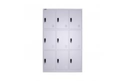 China Durable Gym Clothes Cabinet 9 Doors Locker Staff Lockers supplier