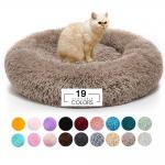 Machine Washable Donut Cuddler Dog Bed Large / 32 Inch Round Dog Bed ODM for sale