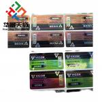 Flexo Printing Technology For Custom Rectangle Frosted Vial Vial Labels for sale