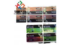 China Flexo Printing Technology For Custom Rectangle Frosted Vial Vial Labels supplier