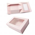 Custom Luxury Gift Packaging Cardboard Box With Clear Window Artwork Printing Manufacturer for sale