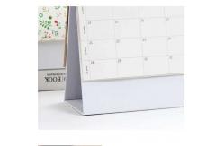 China Small Kids Goal Custom Desk Calendar , Table Tent Calendar With Sticker Notes supplier