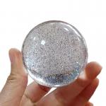 colorful glitter UV light resin ball glow for kids christmas gift for sale