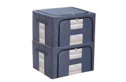 China Reusable Cube Fabric Household Storage Containers With Zippers Foldable Length 40cm supplier