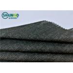 Eco Friendly Woven Interlining Fabric PES Fusible Weft Insert Napping For Overcoat
