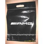 ECO Friendly Loop Handle Bottom Gusseted Poly Bags For Clothing for sale