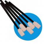 Lint Free Black Handle Flat Square Cleanroom Swab Car Cleaning Polyester Swab For Printer Maintenance for sale