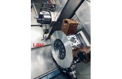 China 380v Dual Spindle Industrial Metal Lathe With FANUC Controller supplier