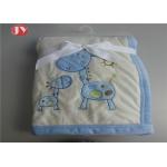 Soft Newborn Baby Swaddling animal embroidery Blankets Custom Manufacturer for sale