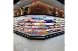 China 1200L Multideck Open Chiller Electronic Controller Commercial Refrigerator Display supplier
