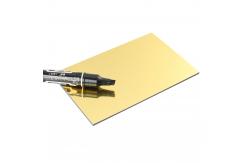China Durable PE PVDF Coated Mirror Aluminum Composite Panel No Damage Impact Resistance supplier