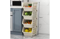 China Stackable Hollow Fruit Vegetable Organizer Basket Kitchen Supplies supplier