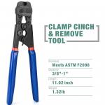 Practical PEX Ratchet Clamp Tool , Portable PEX Ratcheting Cinch Clamp Tool