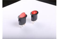 China Red SPST Oval LED Rocker Switch supplier