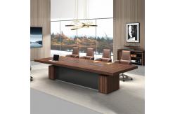 China 2.4M Wood Meeting Room table Rounded Triangle Boardroom Long Conference Tables supplier