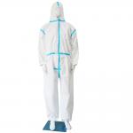 Nonwoven Polypropylene Hospital Disposable Coveralls 50gsm With Cap And Foot Cover for sale
