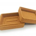 Natural Cork Soap Dish Container Box Case Holder Waterproof Anti-Corrosion for sale