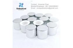 China Factory Cosmetic Packaging Plastic Custom Reusable Screw Lip Metal Screw Cap supplier