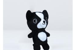 China Collie Small Stuffed Dogs Black / White Soft Plush Material With OEM Service supplier