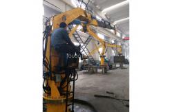 China Hydraulic 1.5t 10m Marine Deck Crane Foldable Knuckle Boom supplier
