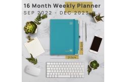 China OEM Turquoise Vertical Student Weekly Planner Sept 2023 To Dec 2023 supplier
