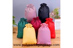 China White Plastic Shopping Bag White Drawstring Backpack Eco Friendly supplier
